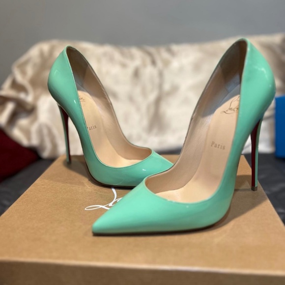 Christian Louboutin Teal So Kate 120 size 39EU - Picture 1 of 4